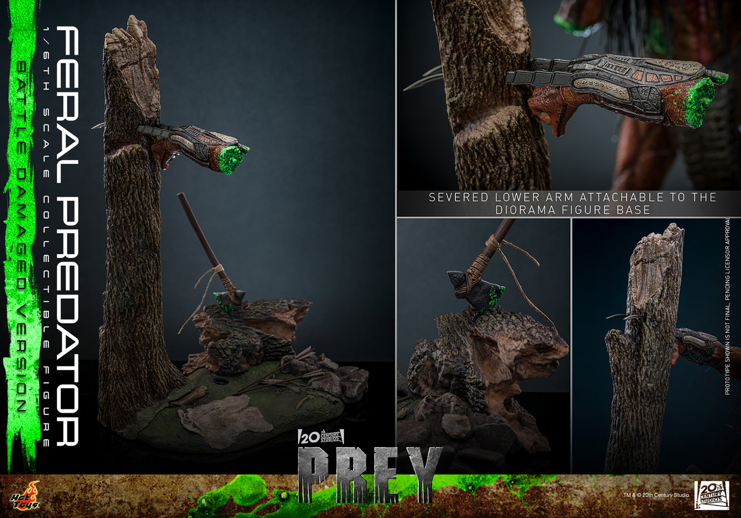 Hot Toys 1/6 Feral Predator (Battle Damaged Version) "Predator: Prey" | Hot Toys 1/6 Scale