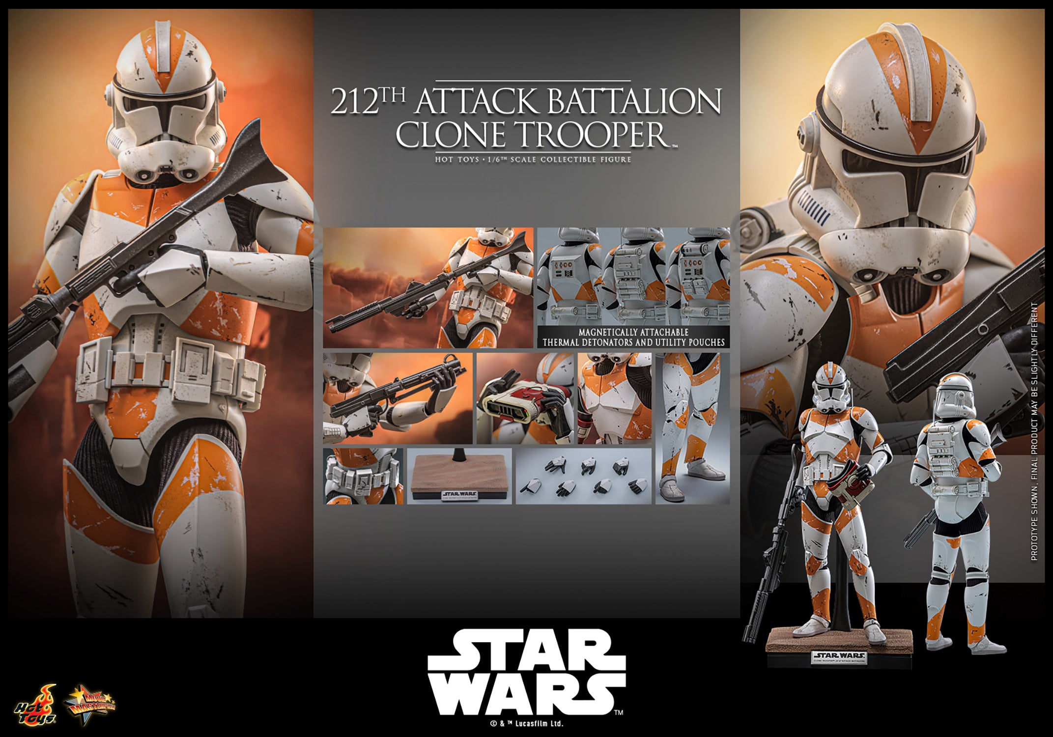 Hot Toys 1/6 212th Attack Battalion Clone Trooper 