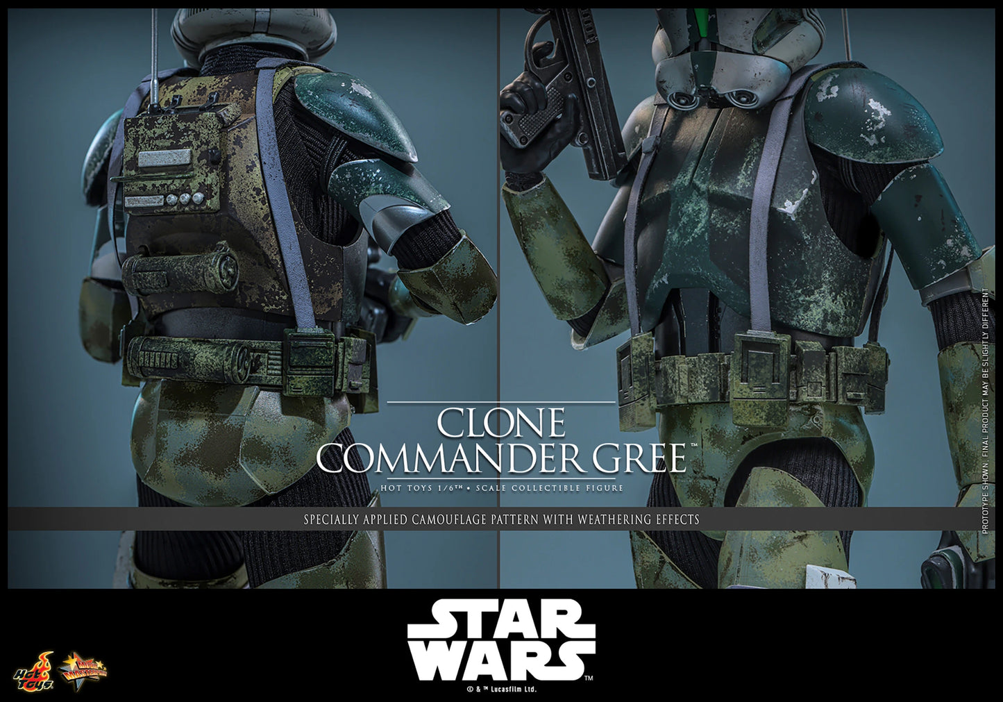 Hot Toys 1/6 Clone Commander Gree "Star Wars: Clone Wars" | Hot Toys 1/6 Scale