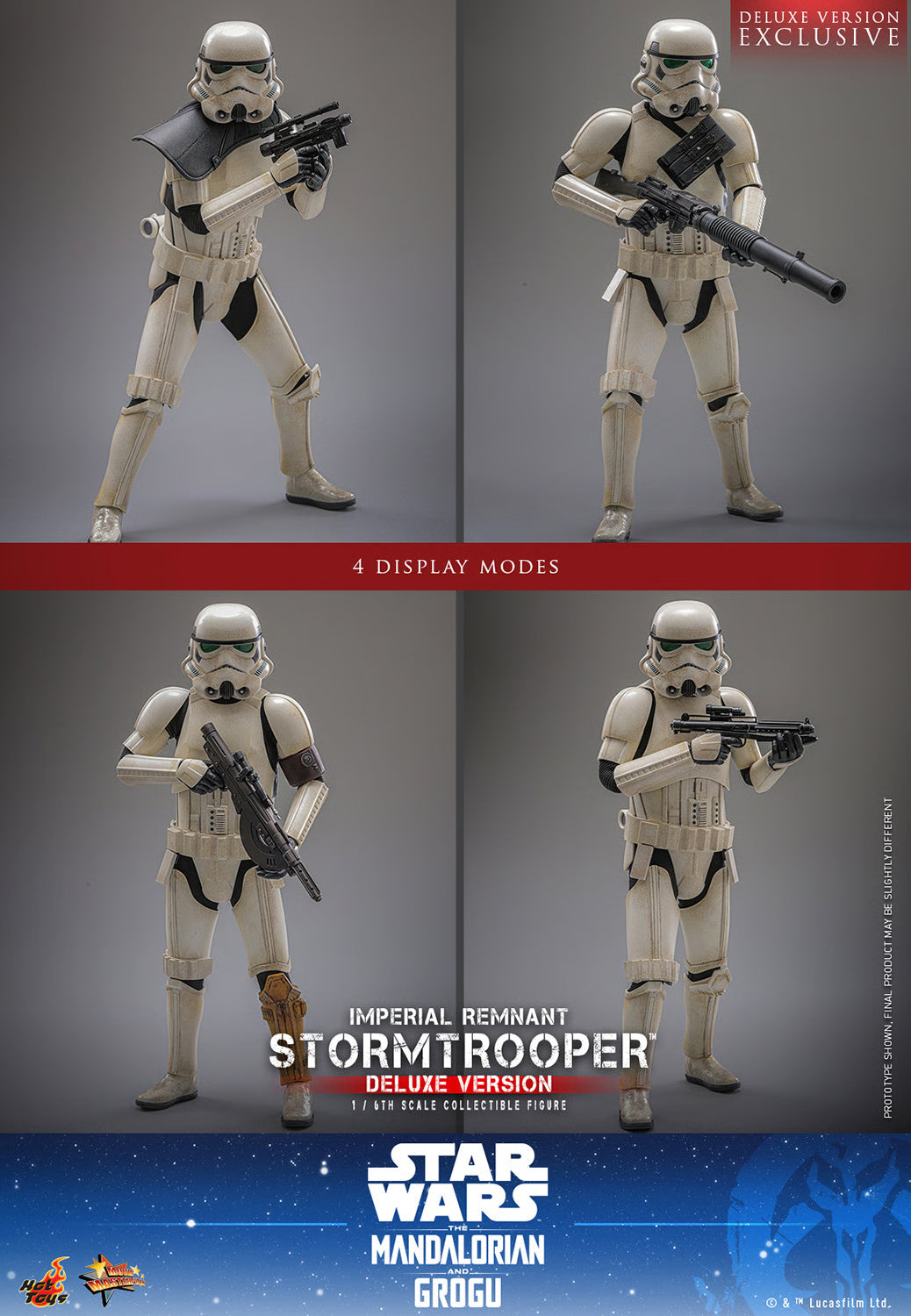 Hot Toys 1/6 Imperial Remnant Stormtrooper (Deluxe Version)  "Star Wars: The Mandalorian and Grugu" | Hot Toys 1/6 Scale