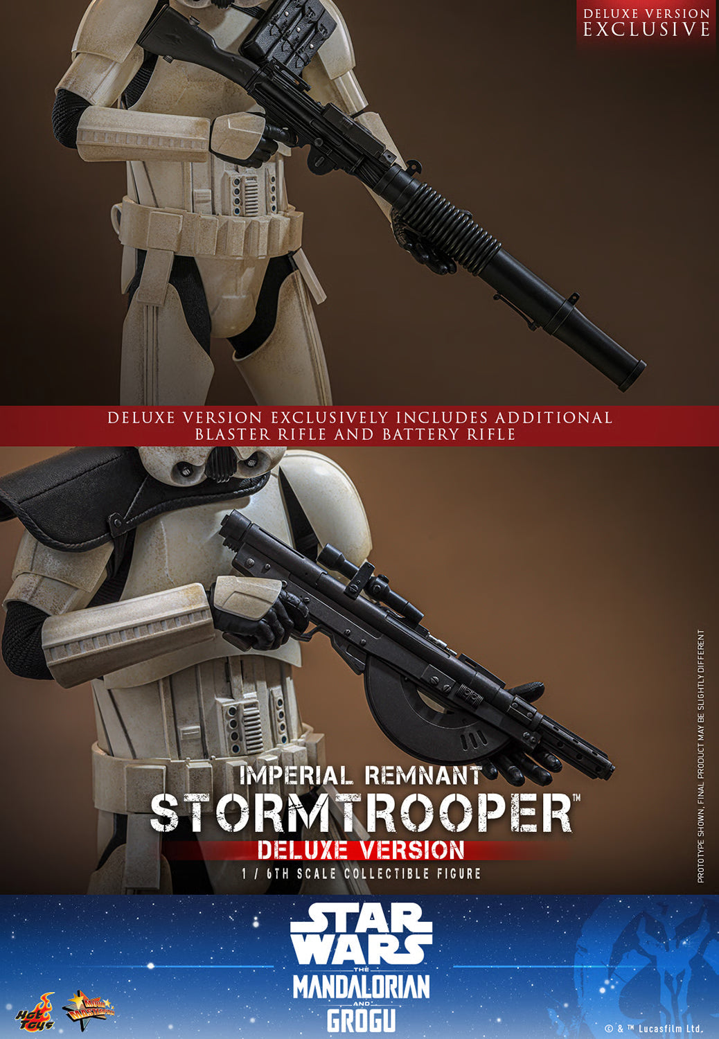 Hot Toys 1/6 Imperial Remnant Stormtrooper (Deluxe Version)  "Star Wars: The Mandalorian and Grugu" | Hot Toys 1/6 Scale