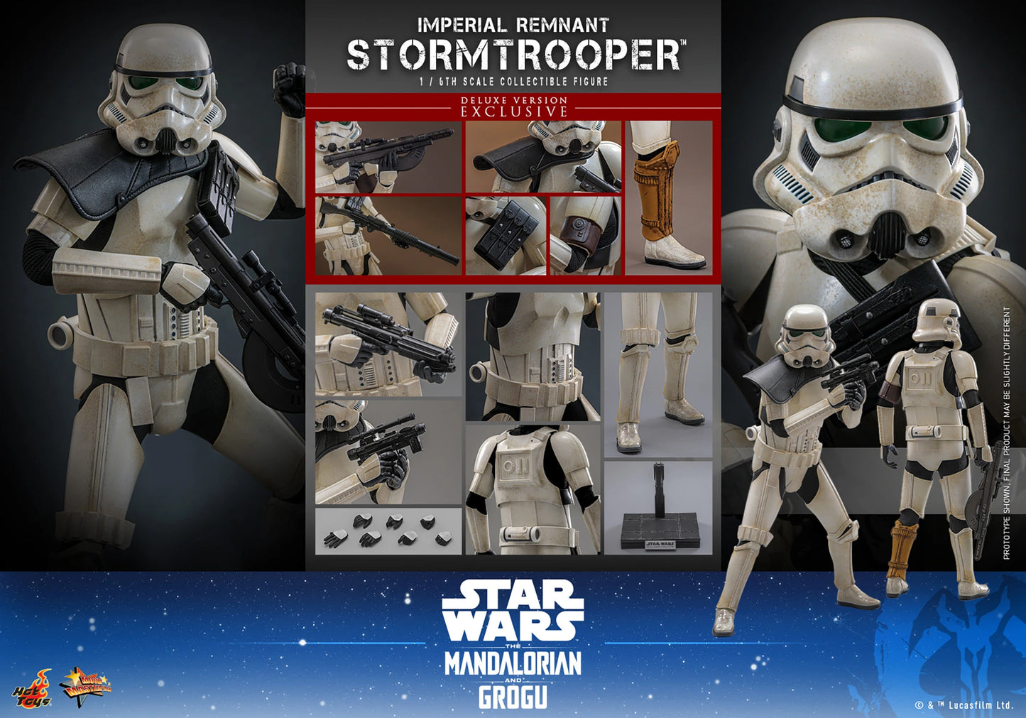 Hot Toys 1/6 Imperial Remnant Stormtrooper (Deluxe Version)  "Star Wars: The Mandalorian and Grugu" | Hot Toys 1/6 Scale