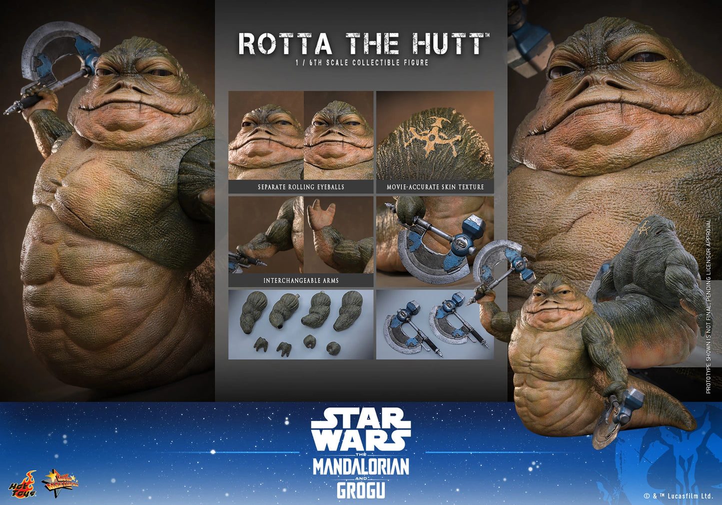 Hot Toys 1/6 Rotta The Hutt "Star Wars: The Mandalorian & Grogu" | Hot Toys 1/6 Scale (Copy)