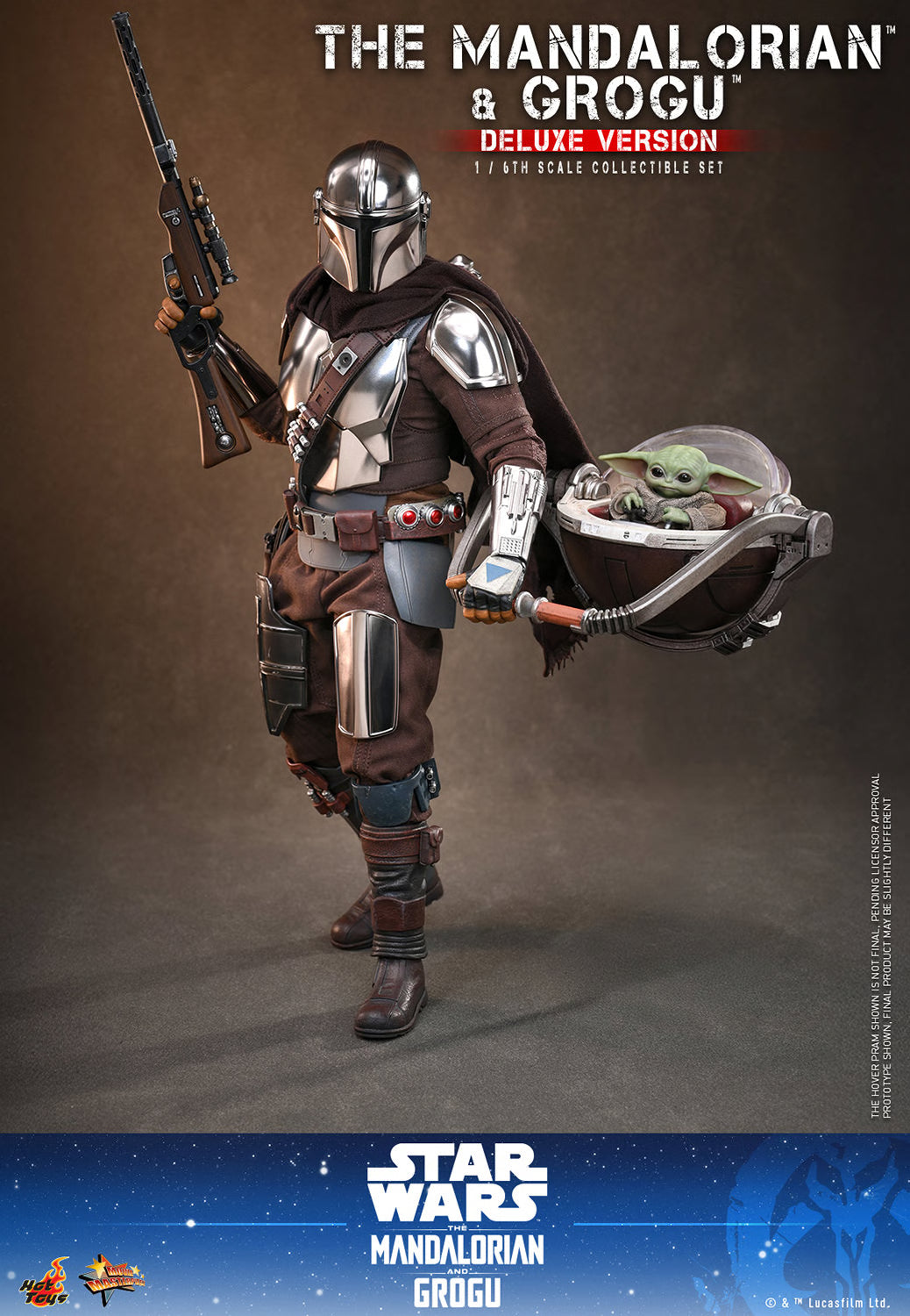 Hot Toys 1/6 The Mandalorian and Grogu (Deluxe Version) "Star Wars: Mandalorian" | Hot Toys 1/6 Scale