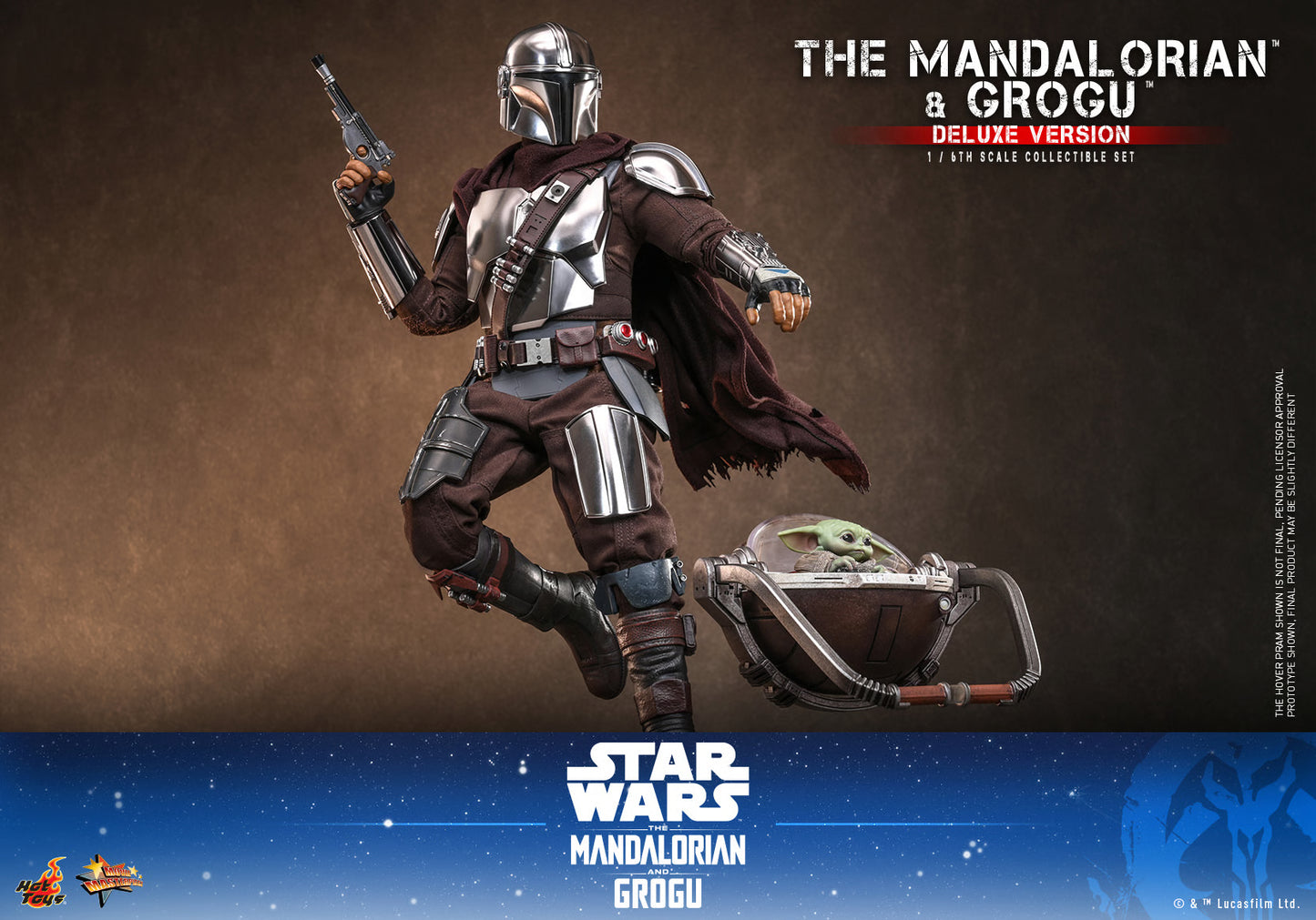 Hot Toys 1/6 The Mandalorian and Grogu (Deluxe Version) "Star Wars: Mandalorian" | Hot Toys 1/6 Scale