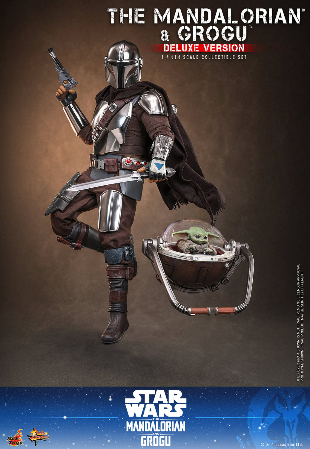 Hot Toys 1/6 The Mandalorian and Grogu (Deluxe Version) "Star Wars: Mandalorian" | Hot Toys 1/6 Scale