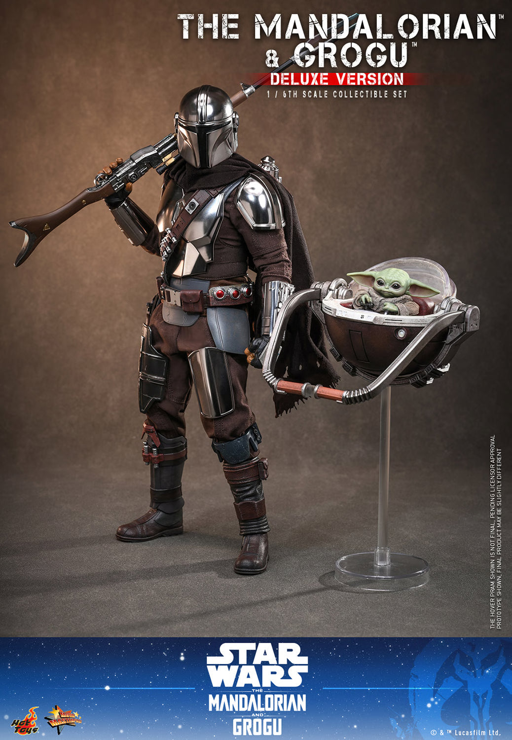 Hot Toys 1/6 The Mandalorian and Grogu (Deluxe Version) "Star Wars: Mandalorian" | Hot Toys 1/6 Scale