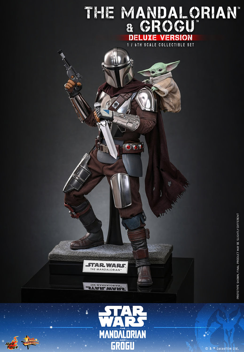 Hot Toys 1/6 The Mandalorian and Grogu (Deluxe Version) "Star Wars: Mandalorian" | Hot Toys 1/6 Scale