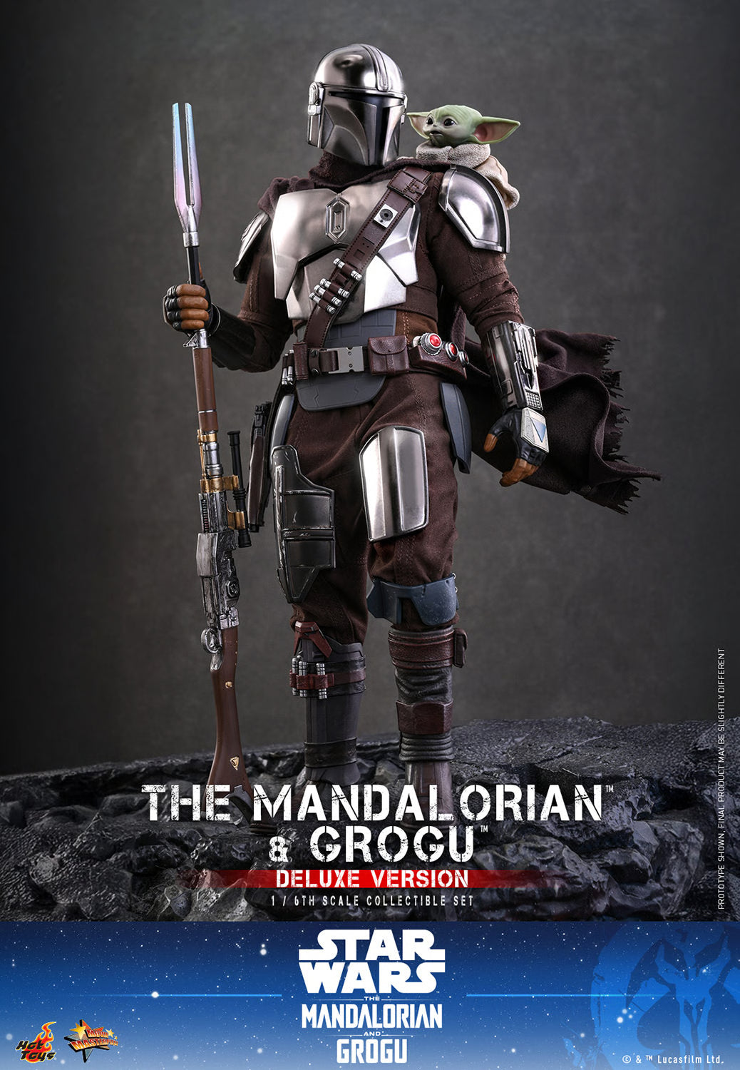 Hot Toys 1/6 The Mandalorian and Grogu (Deluxe Version) "Star Wars: Mandalorian" | Hot Toys 1/6 Scale