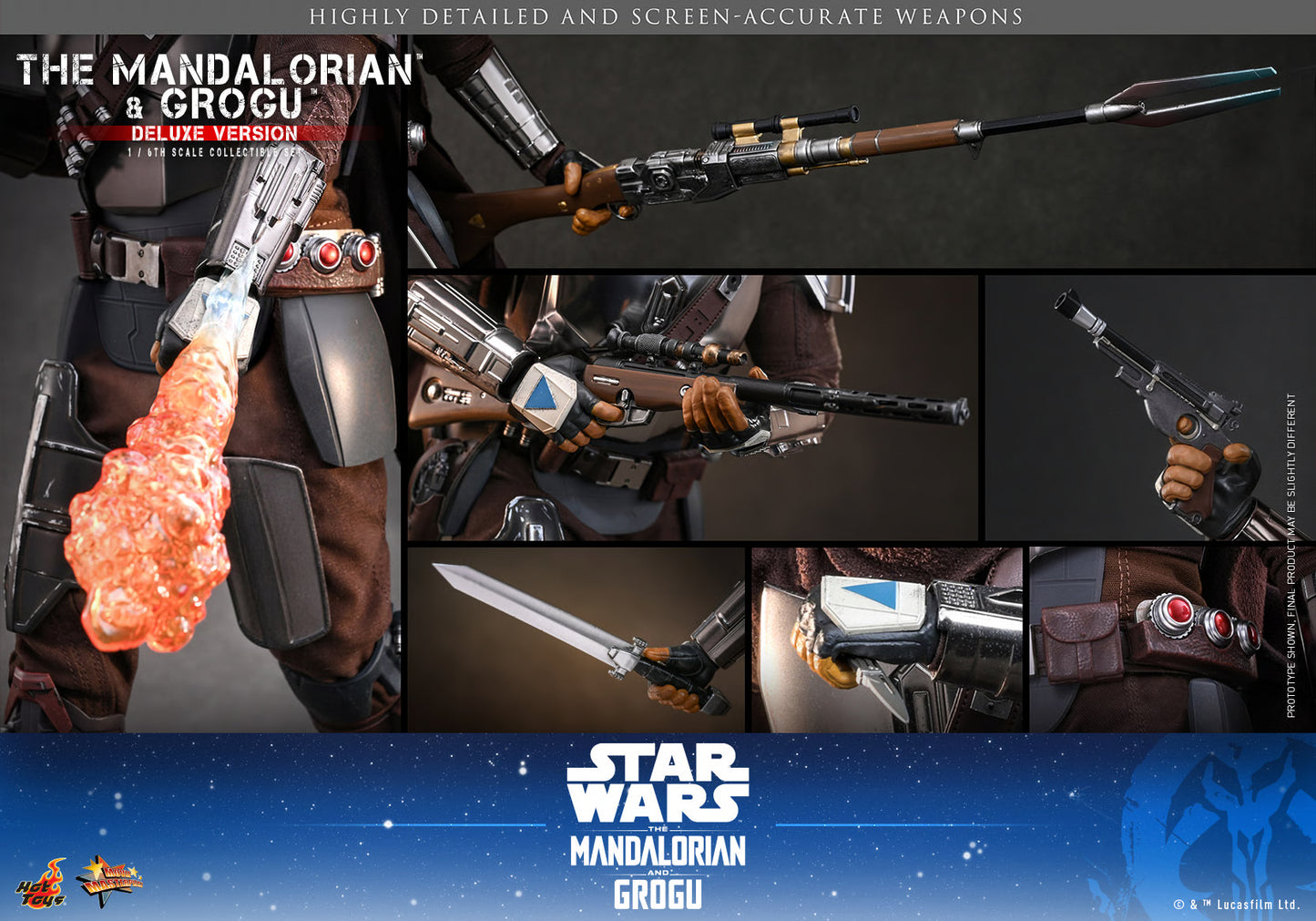 Hot Toys 1/6 The Mandalorian and Grogu (Deluxe Version) "Star Wars: Mandalorian" | Hot Toys 1/6 Scale