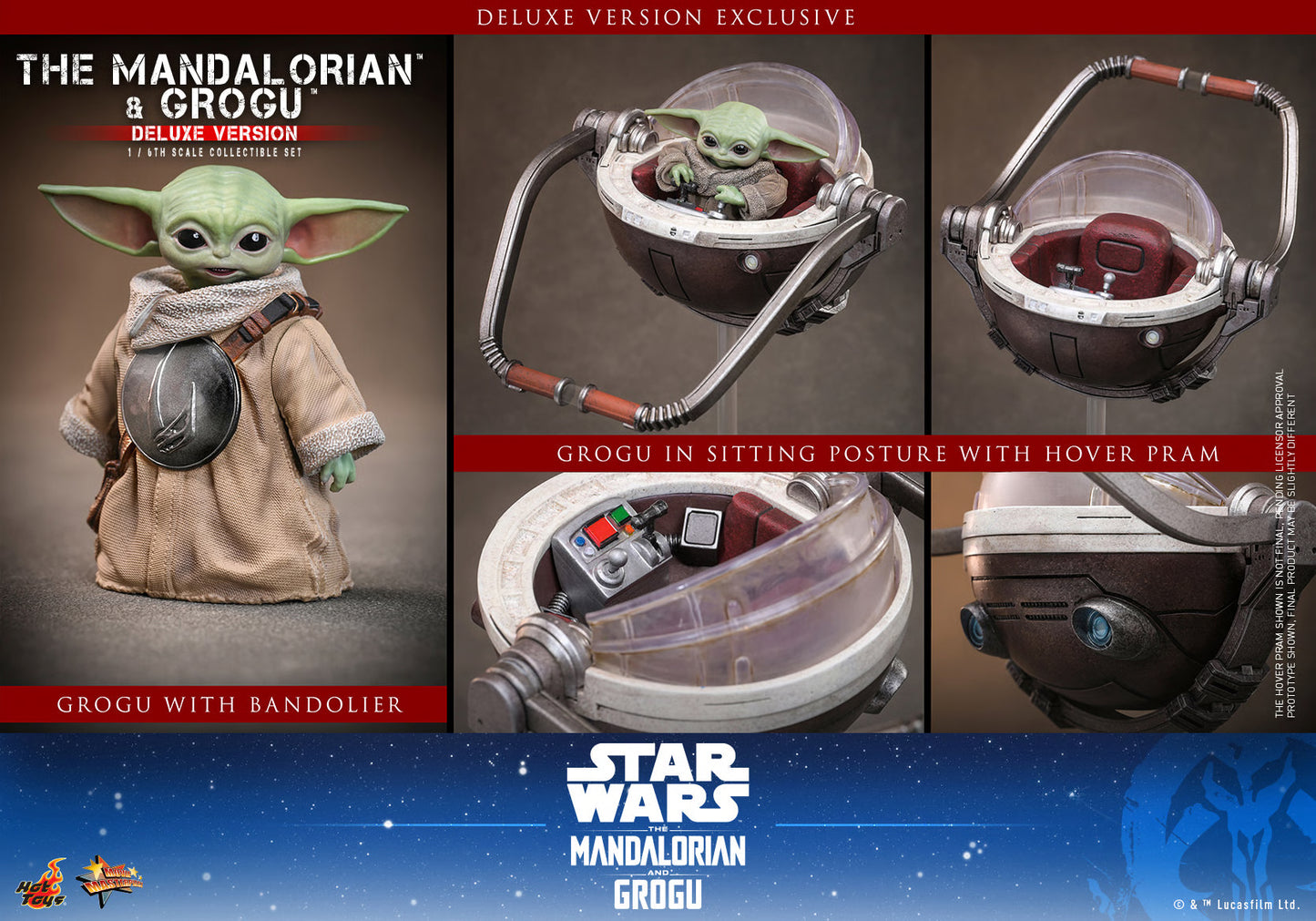 Hot Toys 1/6 The Mandalorian and Grogu (Deluxe Version) "Star Wars: Mandalorian" | Hot Toys 1/6 Scale