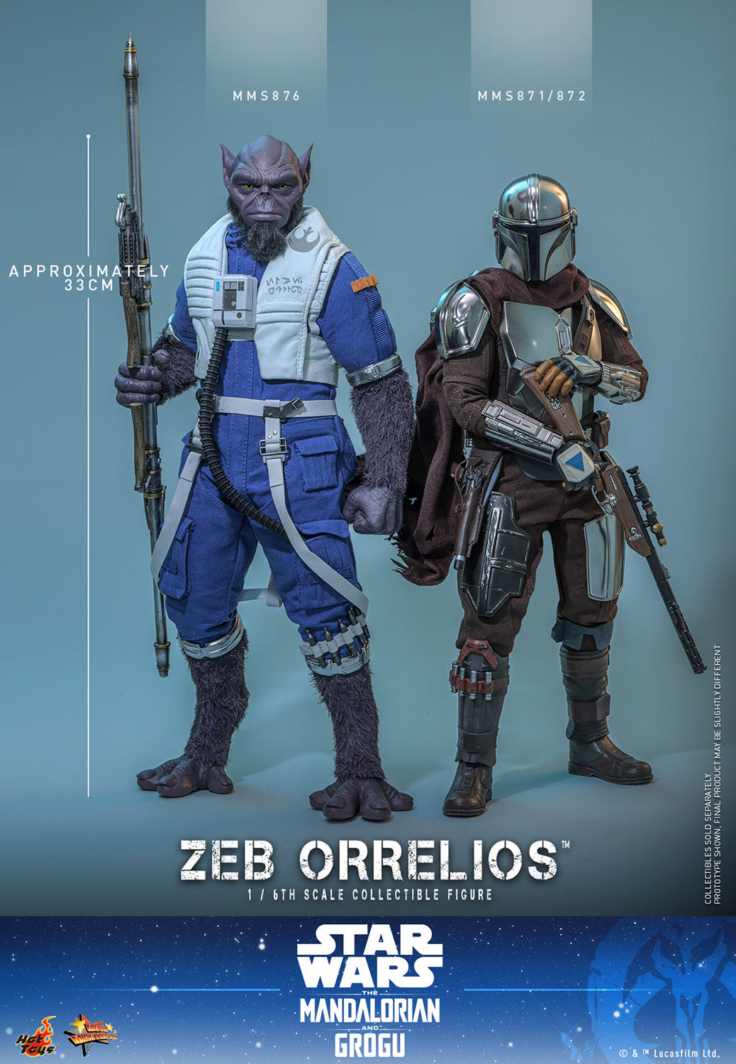 Hot Toys 1/6 Zeb Orrelios "Star Wars: The Mandalorian and Grugu" | Hot Toys 1/6 Scale