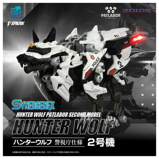 Pre Order T‑Spark Synergenex Hunter Wolf MPD Unit 2 | Zoids × Patlabor Police Edition Takara Tomy