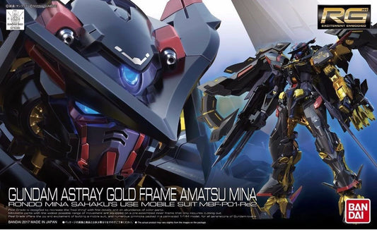 RG Gundam Astray Gold Frame Amatsu Mina "Mobile Suit Gundam Seed Astray" - Bandai Hobby 1/144 Scale Real Grade Model Kit