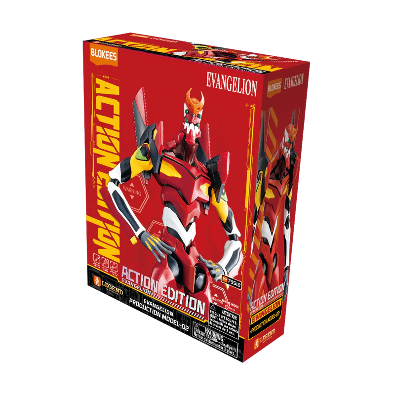 EVA-02 Production Model-02 Action Edition "Evangelion" - Blokees Model Kit