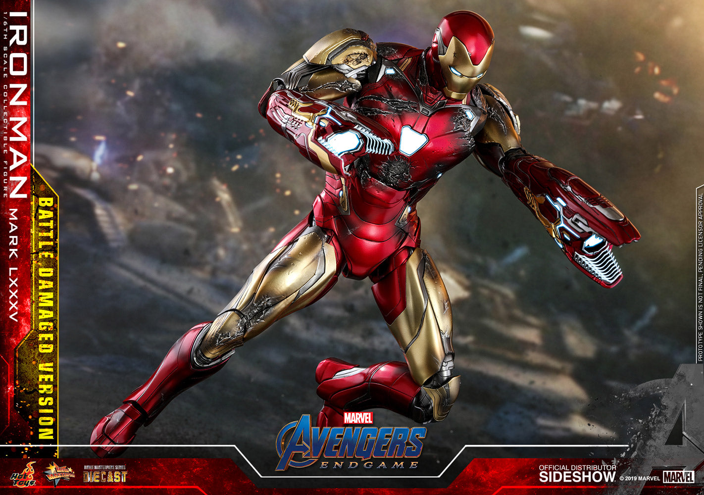 Hot Toys Iron Man Mark LXXXV (Battle Damaged Version) "Avengers: End Game" | Hot Toys 1/6 Scale