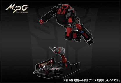 Transformers Masterpiece MPG-11 DK-2 GUARD Diaclone flying over base
