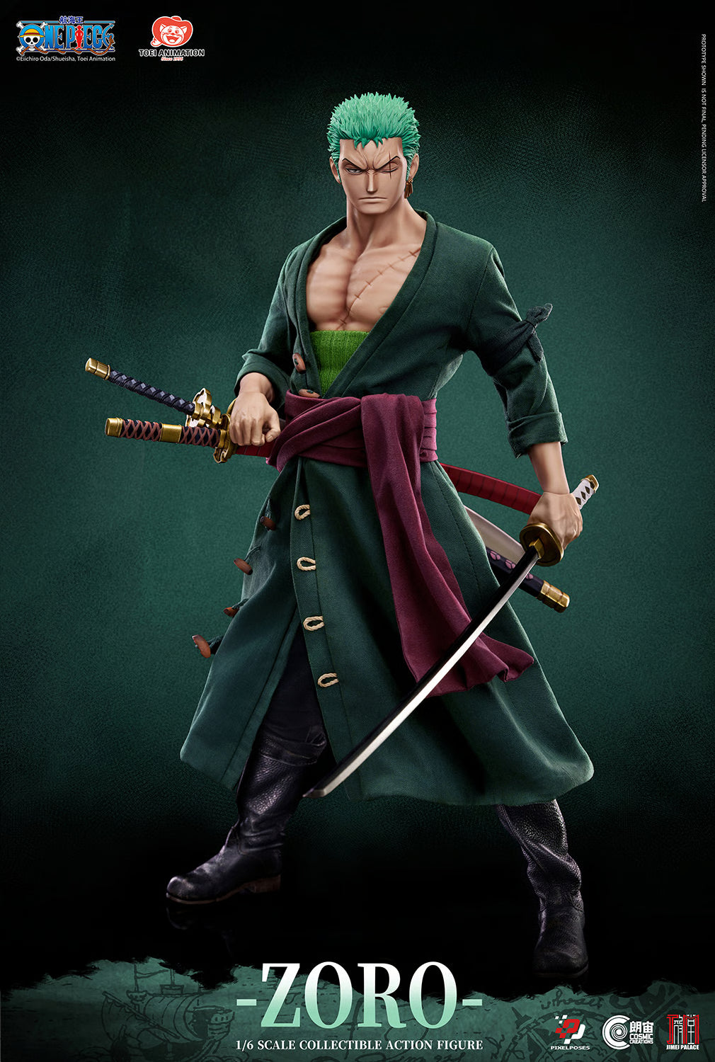 One Piece Roronoa Zoro (Deluxe Version) 1/6th Scale Figure "One Piece" | Jimei Palace x Cosmic Creations