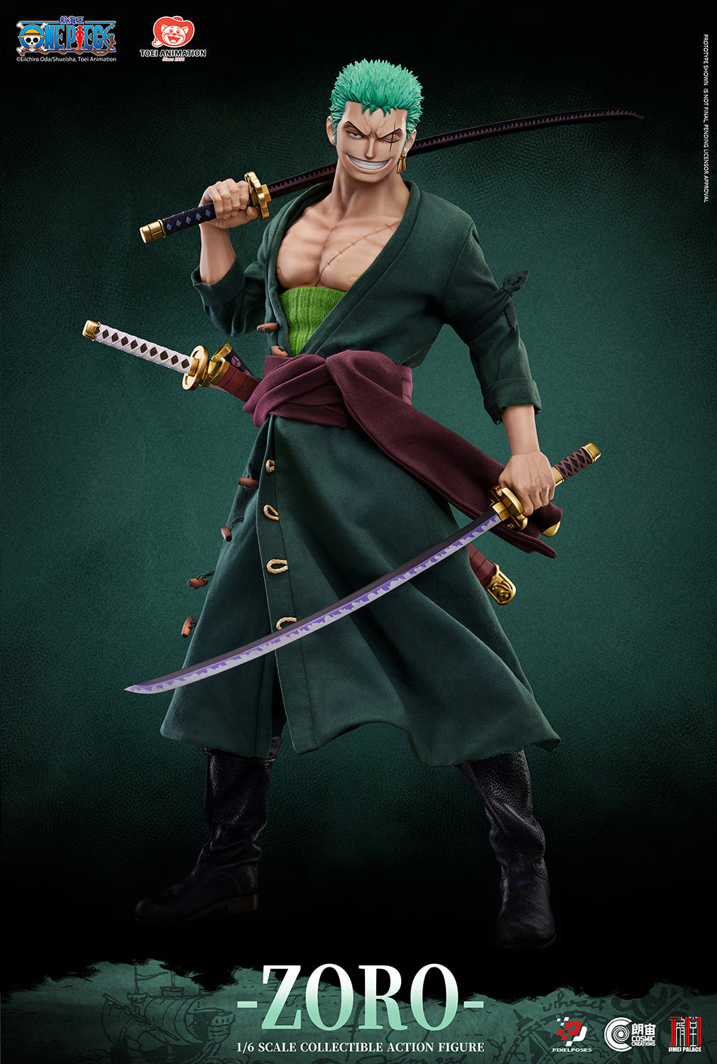 One Piece Roronoa Zoro (Deluxe Version) 1/6th Scale Figure "One Piece" | Jimei Palace x Cosmic Creations