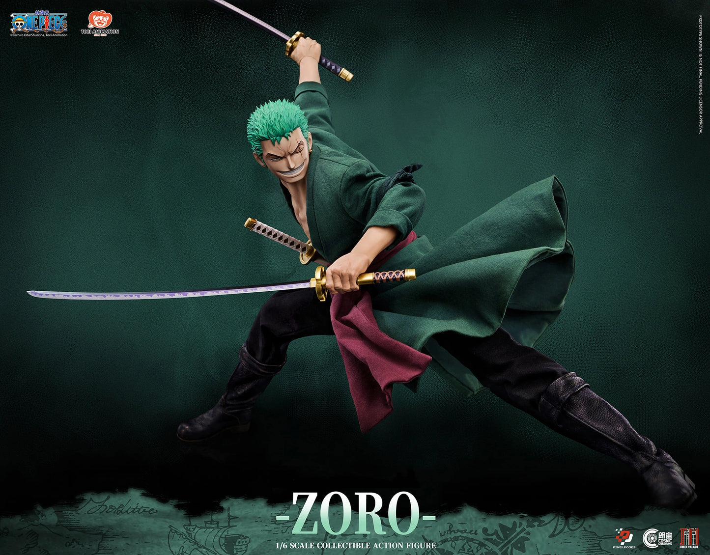 One Piece Roronoa Zoro (Deluxe Version) 1/6th Scale Figure "One Piece" | Jimei Palace x Cosmic Creations