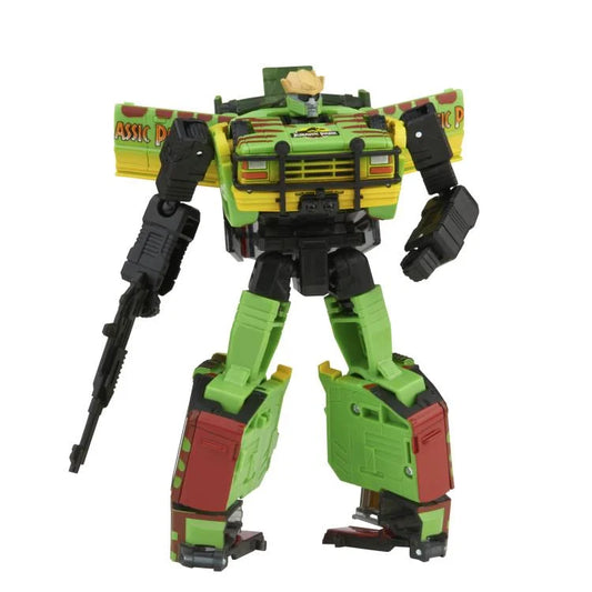 Transformers Collaborative Jurassic Park x Transformers Tyrannocon Rex and JP93 Two-Pack
