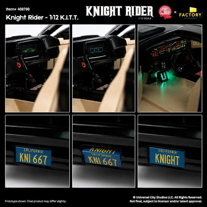 Ramen Toy 1/12 Knight Rider K.I.T.T. Vehicle and Michael Knight Action Figure 1/12 Scale Limited Edition Set | Ramen Toys