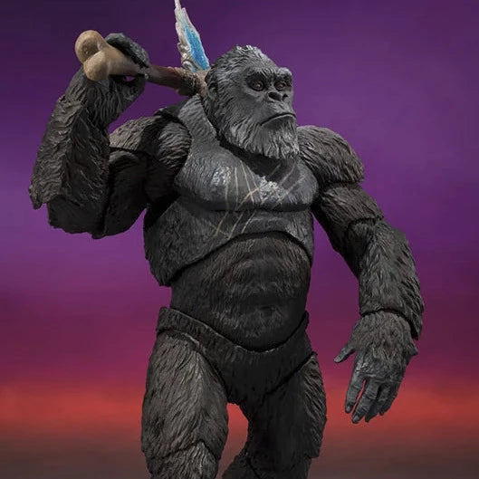 Godzilla x Kong: The New Empire S.H.MonsterArts Kong standing with ax