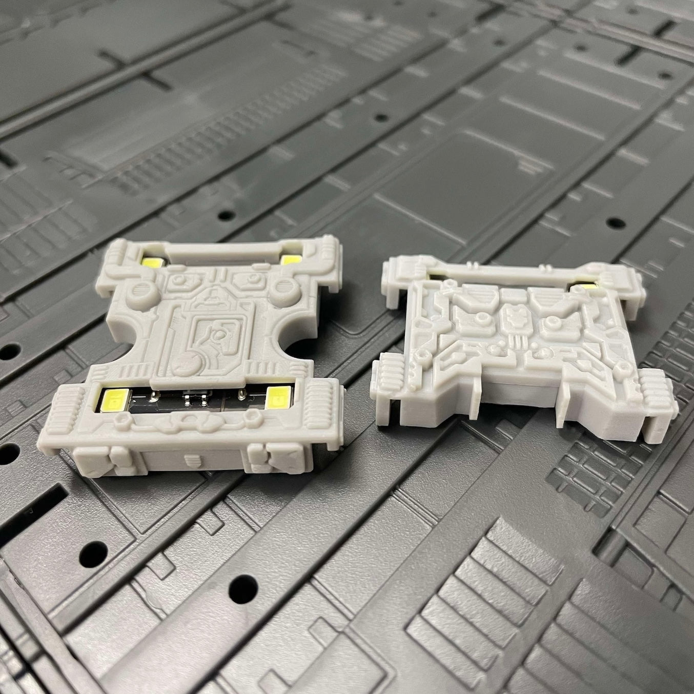 The "Great Base" LED module 2 piece set for DA-95 Diaclone 3rd party