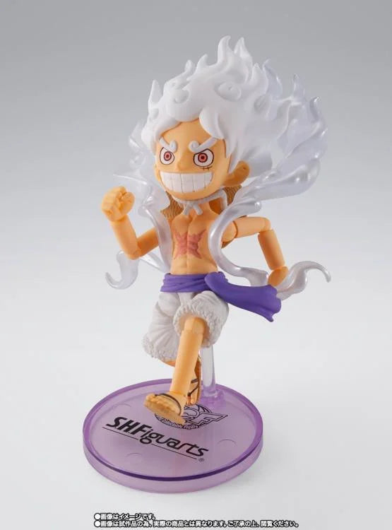 S.H.Figuarts mini X World Collectable Monkey D. Luffy Gear 5 Ver "One Piece" | Bandai Tamashii Nations