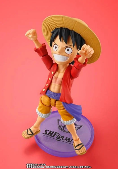 Mini Monkey D. Luffy Exclusive "One Piece" - Tamashii Nations S.H.Figuarts x World Collectable Figure