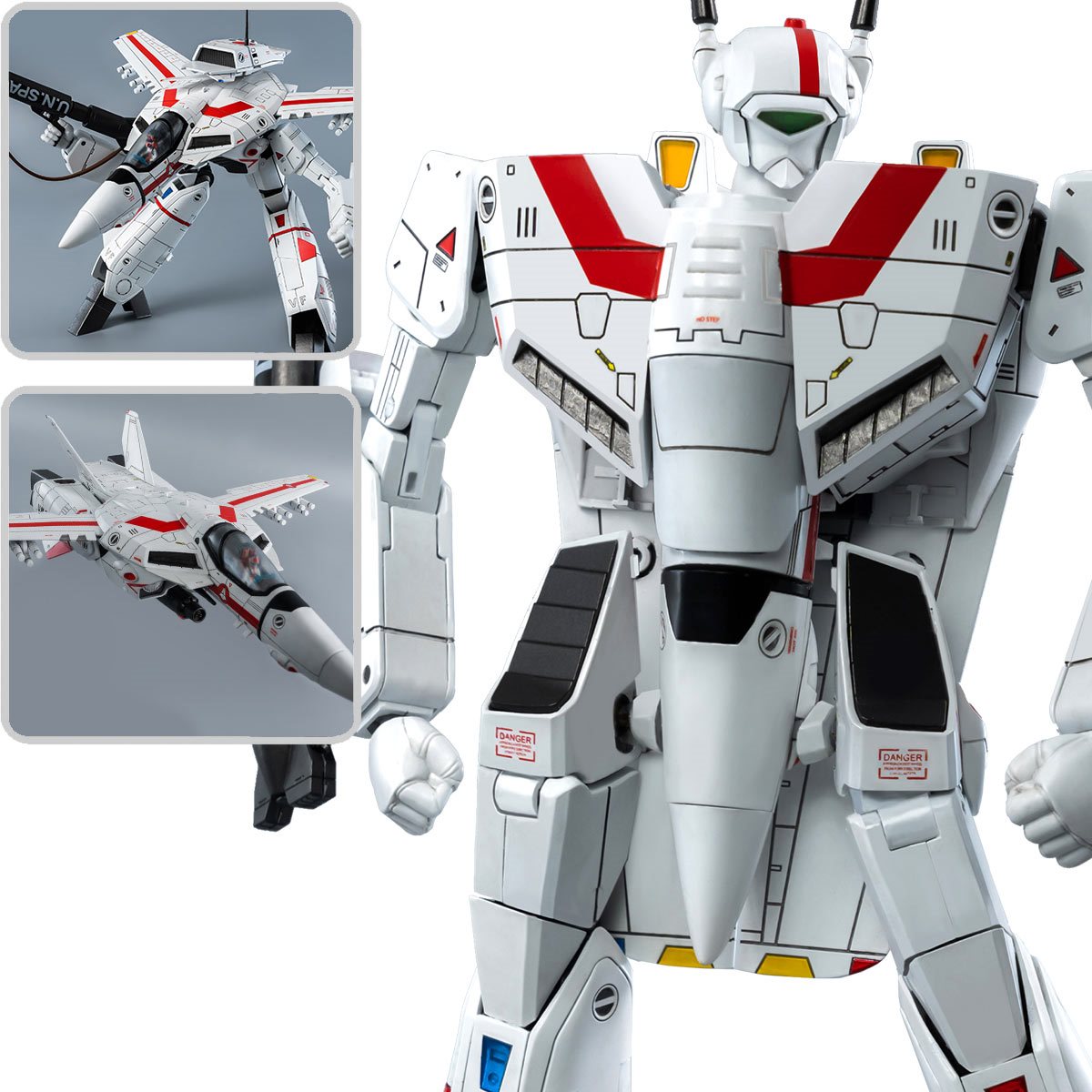 Robotech VF-1J Veritech Rick Hunter ROBO-DOU Action Figure Threezero close up