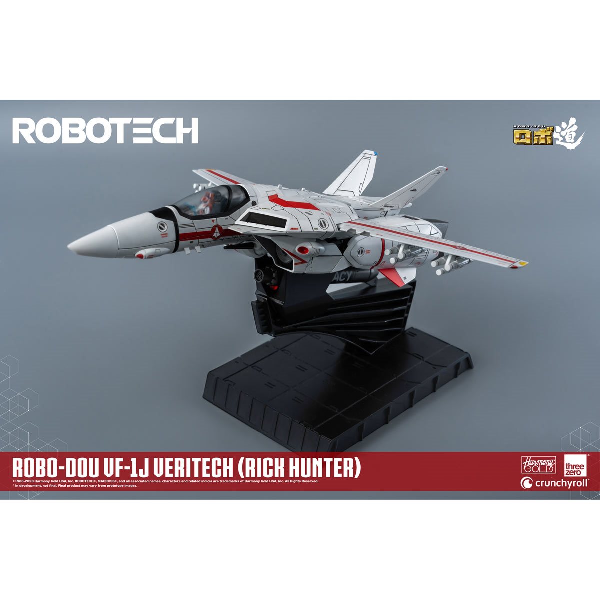 Robotech VF-1J Veritech Rick Hunter ROBO-DOU Action Figure Threezero jet mode