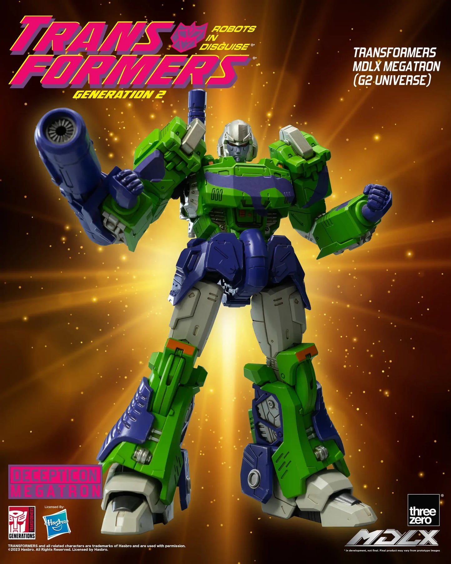Megatron G2 Universe Asia Release - Threezero MDLX Articulated Action Figure Transformers