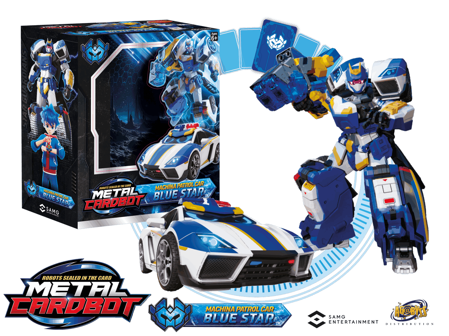 Metal Cardbots Stealth Class Blue Star "Metal Cardbots" | SAMG Entertainment