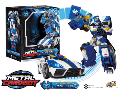 Metal Cardbots Stealth Class Blue Star "Metal Cardbots" | SAMG Entertainment