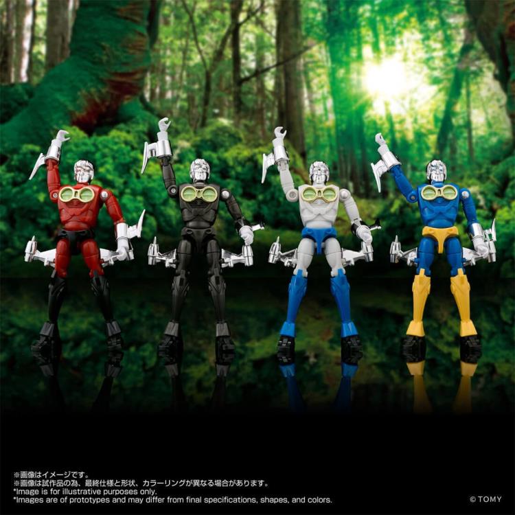 Microman LegacySoul Microman Command #3 (4 Piece Set) Takara Tomy Mall Exclusive "Microman" | Takara Tomy