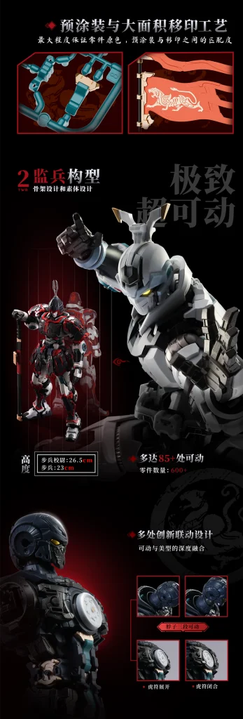 Moshow MSY0001 Dahan Huben Model Kit With Metal Inner Frame | Moshow Toys