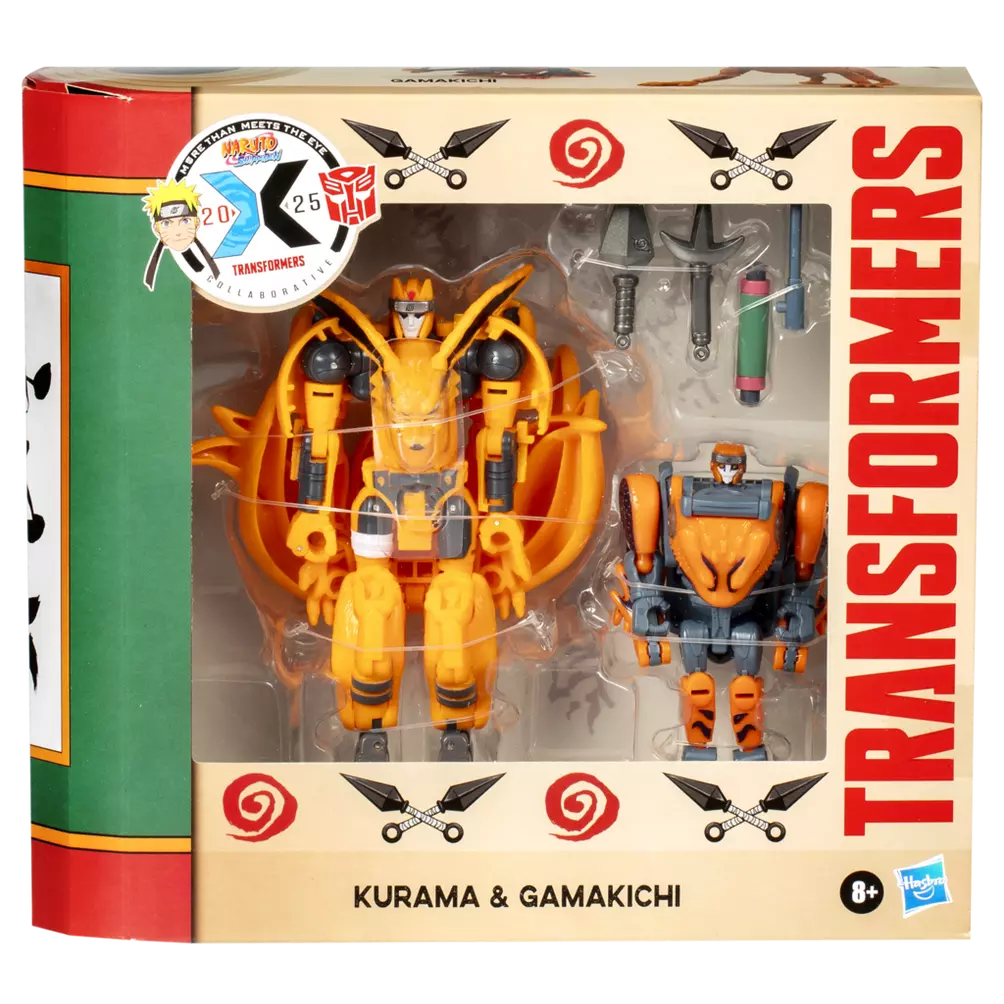 Pre Order Transformers Collaborative Naruto Shippuden x Transformers Kurama and Gamakichi