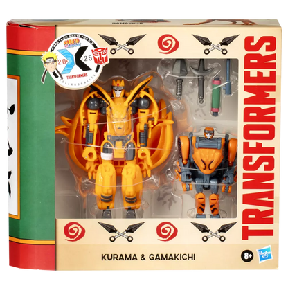 Pre Order Transformers Collaborative Naruto Shippuden x Transformers Kurama and Gamakichi