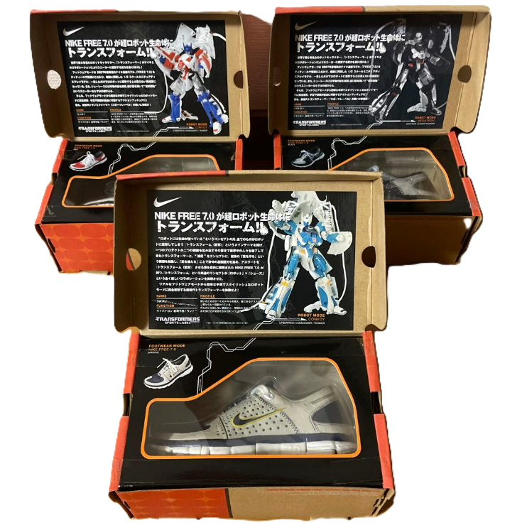 Sports Label Nike Free 7.0 Set of 3 (Convoy, Megatron & Marine Convoy) "Transformers" | Takara Tomy