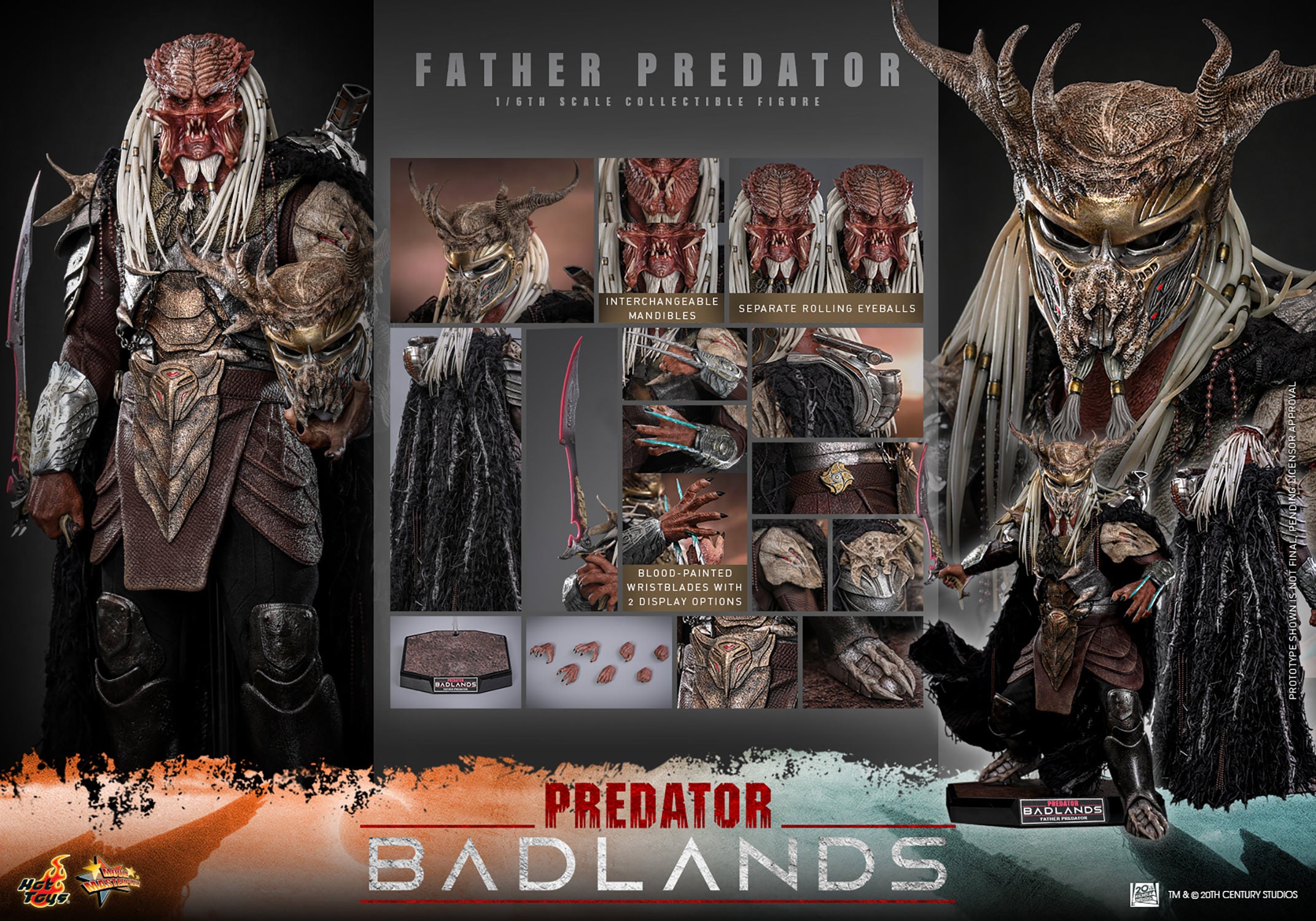 SF・ファンタジー・ホラー Njhorr Hot Toys 1/6 Njohrr Father Predator 
