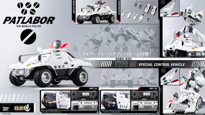 ROBO-DOU Mobile Police Patlabor Type 98 Special Control Vehicle "Patlabor" | Threezero
