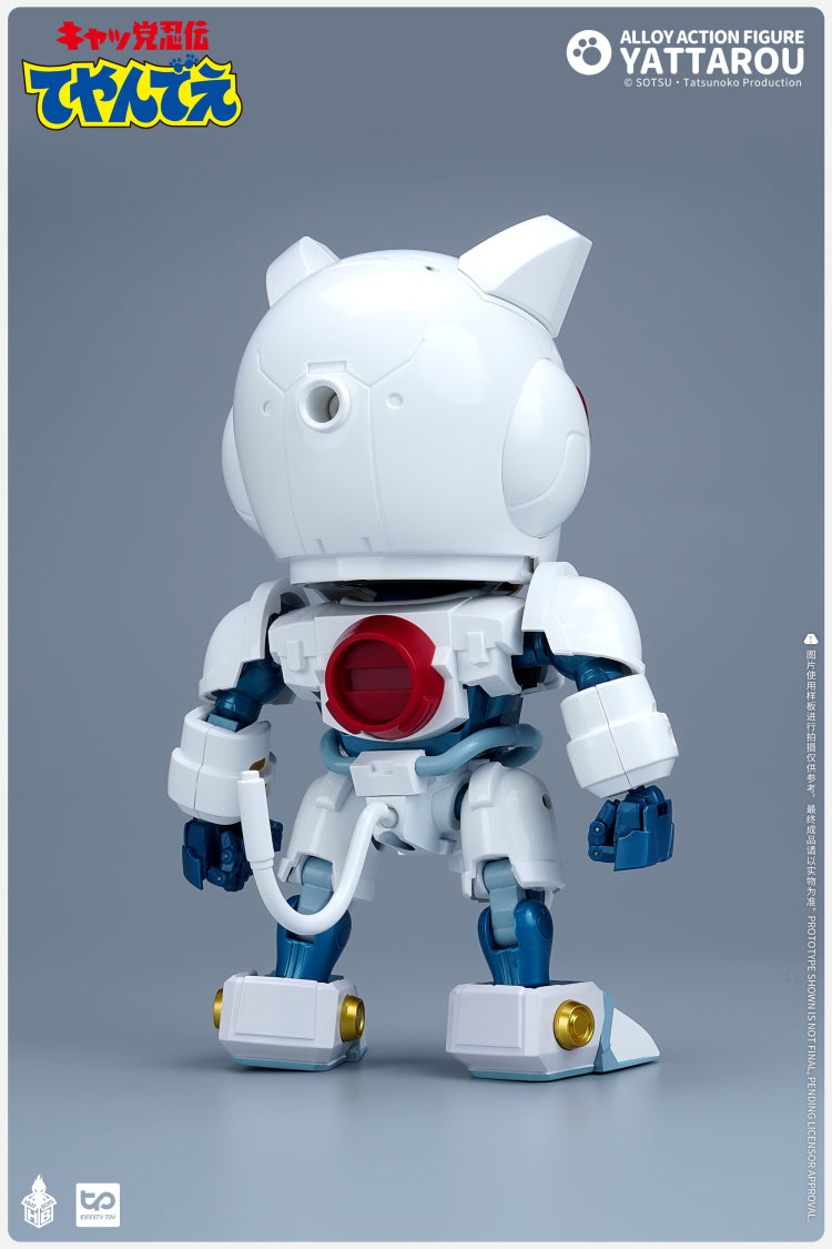 Samurai Pizza Cats Yattarou Action Figure by Heat Boys back view