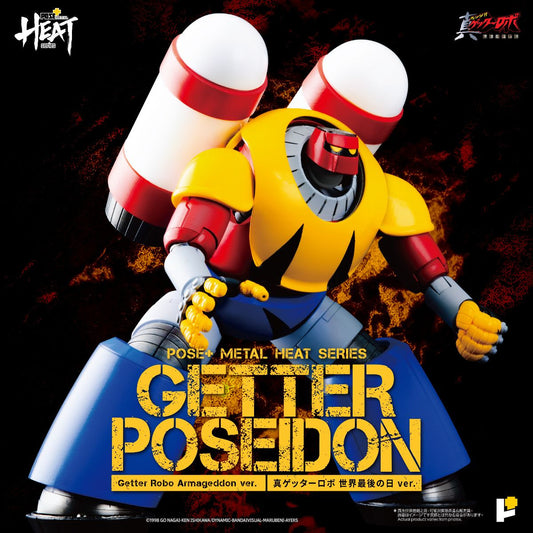 Pre Order Getter Robo Armageddon Pose+ Metal Heat Series Getter Poseidon