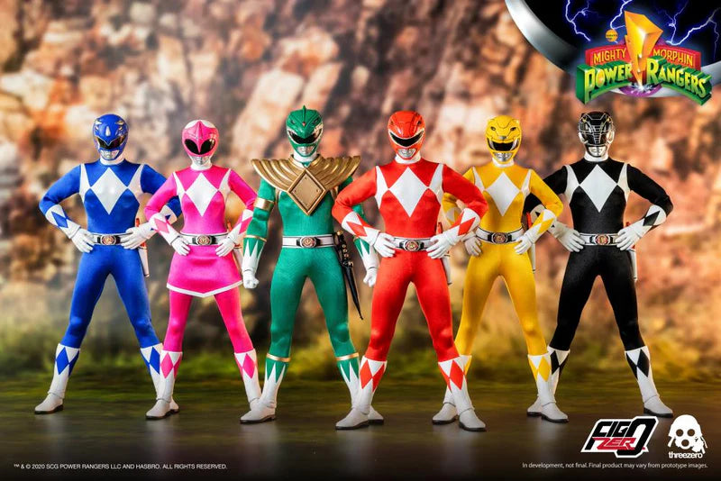 Core Rangers and Green Ranger Sixth Scale Figure 6-Pack "Mighty Morphin Power Rangers" - Threezero FigZero 1/6 Scale Collectible Figure