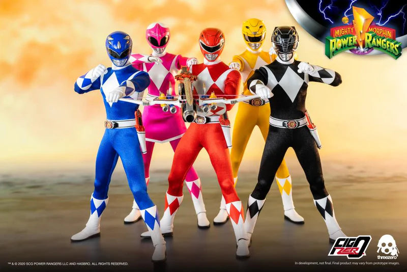 Core Rangers and Green Ranger Sixth Scale Figure 6-Pack "Mighty Morphin Power Rangers" - Threezero FigZero 1/6 Scale Collectible Figure