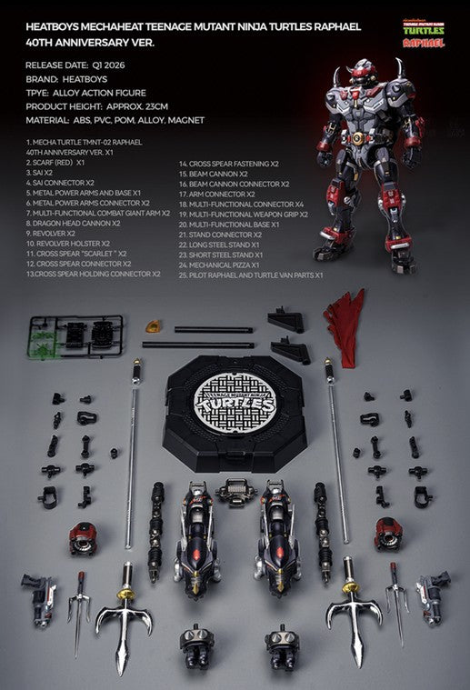 Heatboys HB0095 Raphael 40th Anniversary Ver "Teenage Mutant Ninja Turtles" | Heatboys