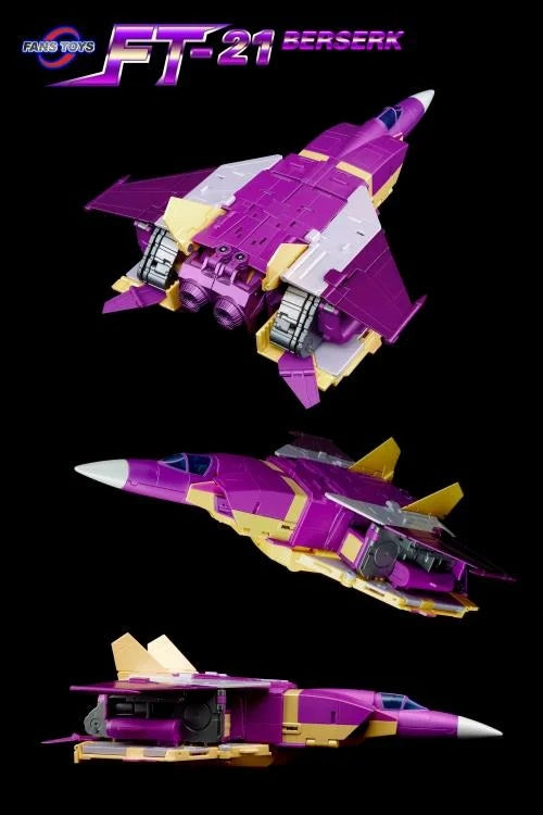 Pre Order FT-21 Berserk by Fanstoys (MP Blitzwing) jet mode different angels