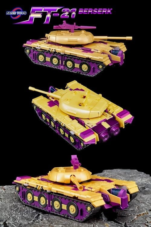 Pre Order FT-21 Berserk by Fanstoys (MP Blitzwing) tank mode different angles