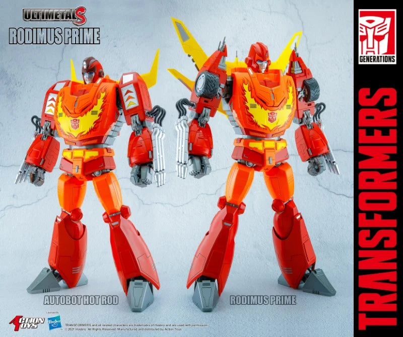 UltimetalS Rodimus Prime (Hot Rod) "Transformers" | Action Toys